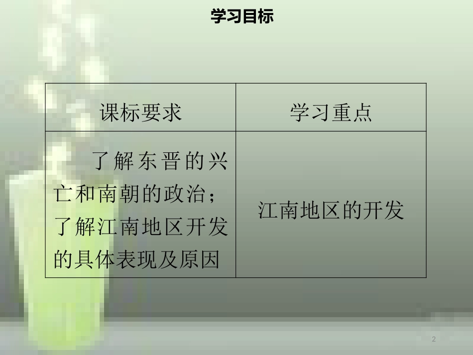 七年级历史上册 第四单元 三国两晋南北朝时期：政权分立与民族交融 第18课 东晋南朝时期江南地区的开发同步优质课件（含新题） 新人教版_第2页