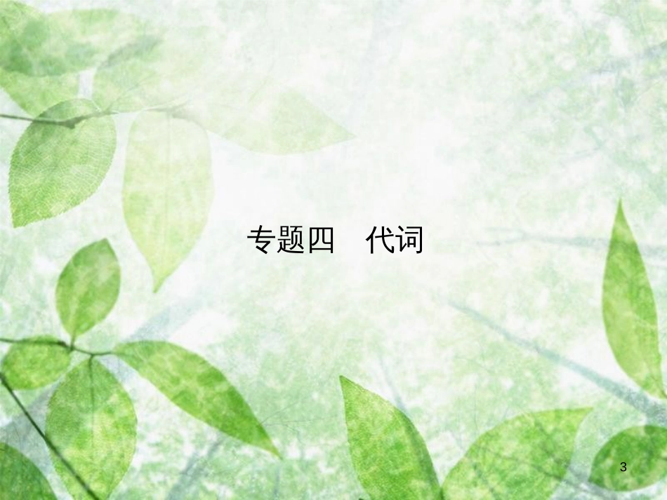 高三英语总复习 第二部分 语法专题 4 代词优质课件 新人教版_第3页