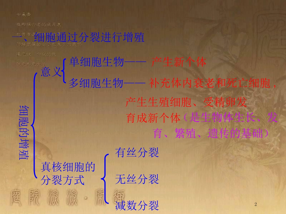 高中生物 专题6.1 细胞的增殖优质课件 新人教版必修1_第2页
