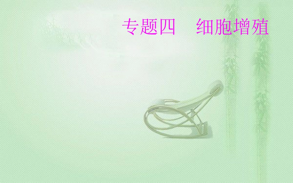高中生物学业水平复习 专题四 细胞增殖 考点2 细胞的无丝分裂和有丝分裂优质课件_第1页