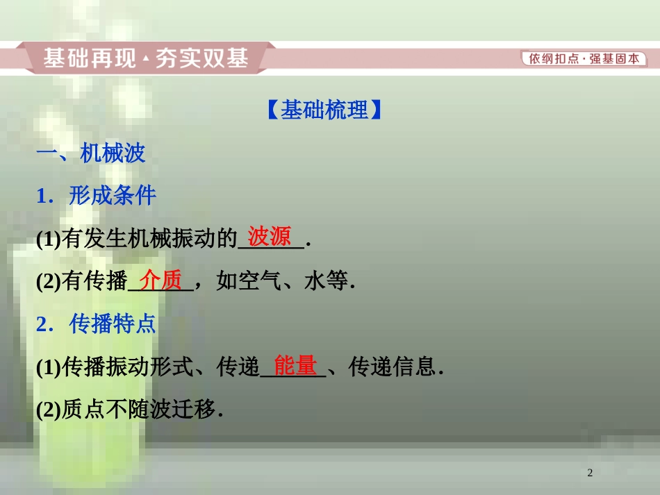 高考物理一轮复习 第12章 机械振动与机械波、光、电磁波与相对论 2 第二节 机械波优质课件 新人教版_第2页