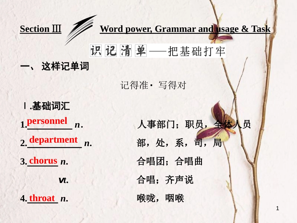 高中英语 Unit 2 The universal language Section Ⅲ Word power, Grammar and usage &amp; Task课件 牛津译林版选修8[共37页][共37页]_第1页