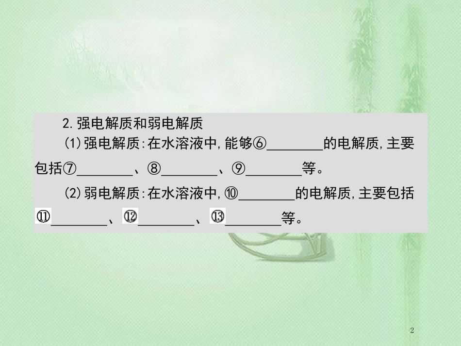 高考化学一轮复习 专题 化学物质及其变化 第2讲 离子反应优质课件_第2页