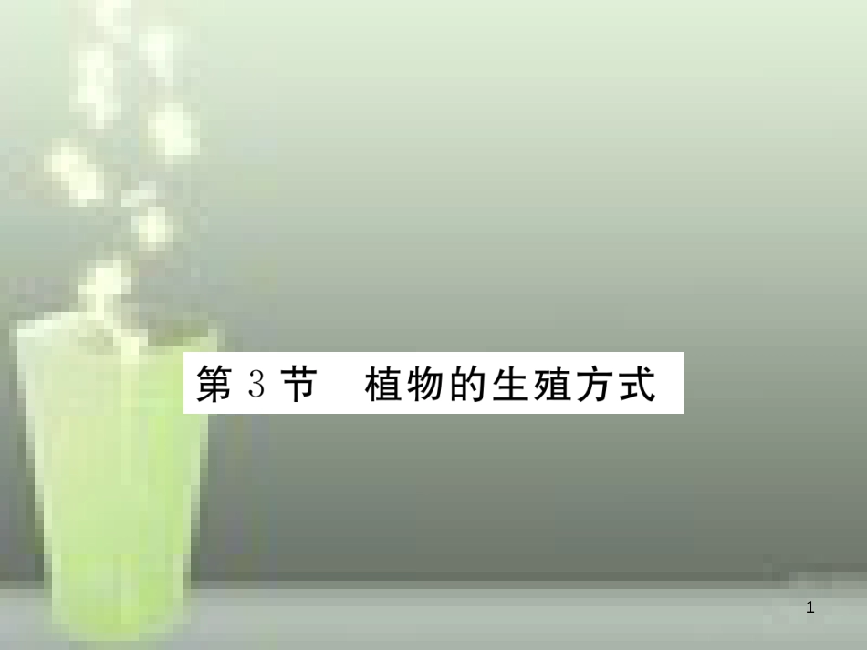 八年级生物上册 6.19.3 植物的生殖方式优质课件 （新版）北师大版_第1页