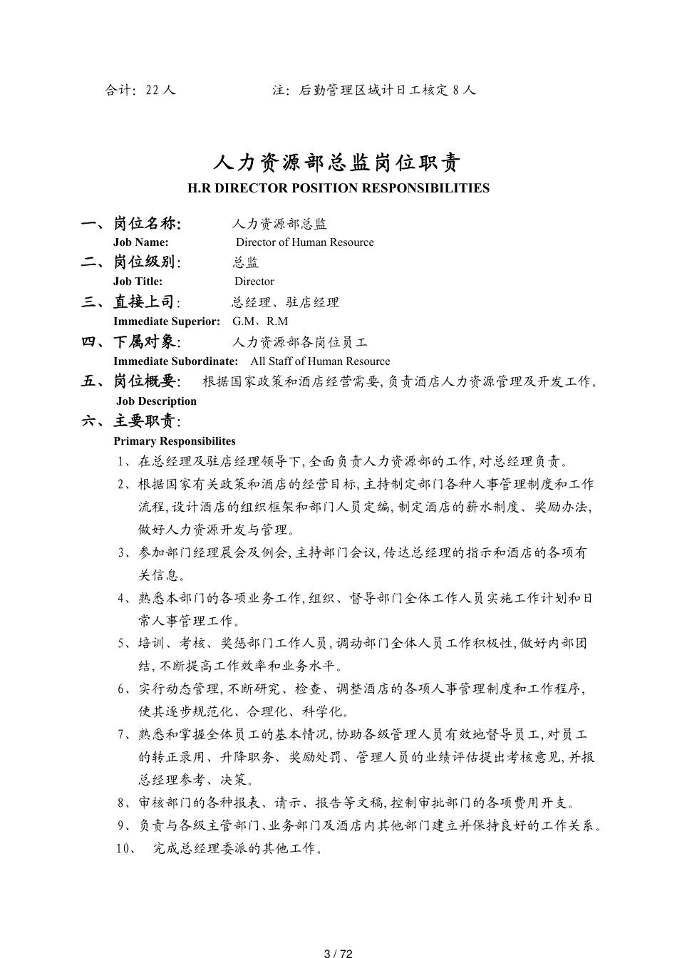 某国际大酒店人力资源管理手册_第3页