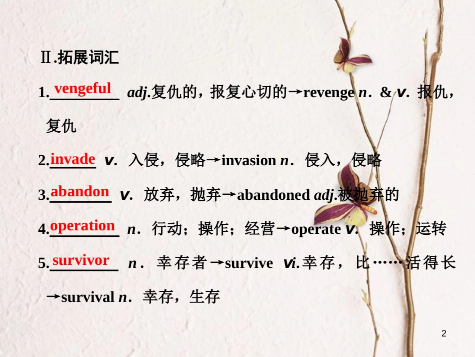 高中英语 Module 6 War and Peace Section Ⅱ Introduction &amp; Reading-Language Points课件 外研版选修6[共36页][共36页]_第2页