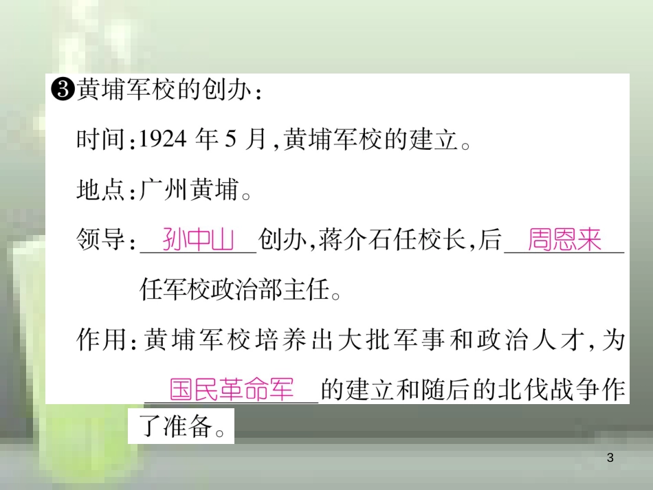 八年级历史上册 第五单元 从国共合作到国共对峙 第15课 北伐战争优质课件 新人教版_第3页