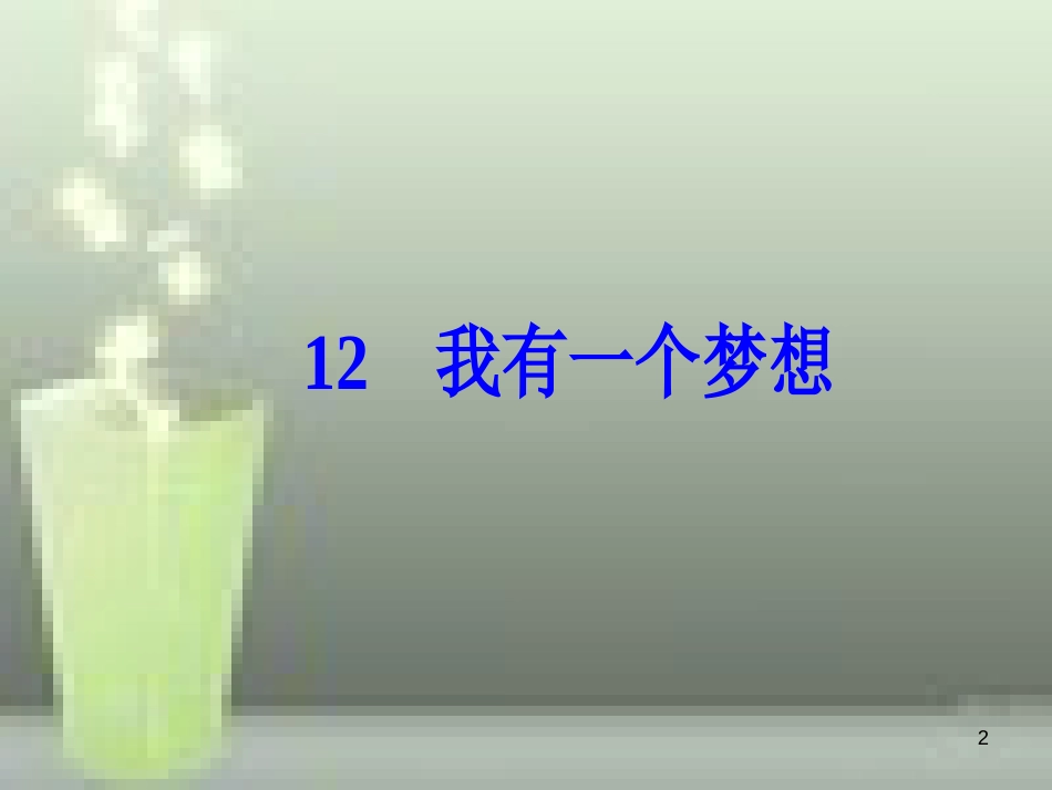 -高中语文 第四单元 12 我有一个梦想优质课件 新人教版必修2_第2页