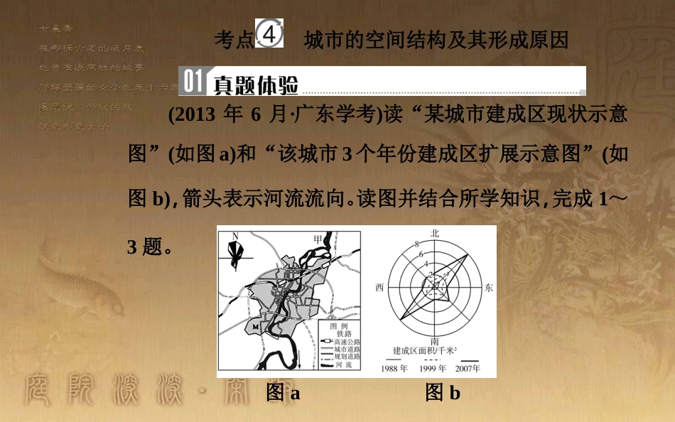 高中地理学业水平测试复习 专题五 自然环境对人类活动的影响 考点4 城市的空间结构及其形成原因优质课件_第2页