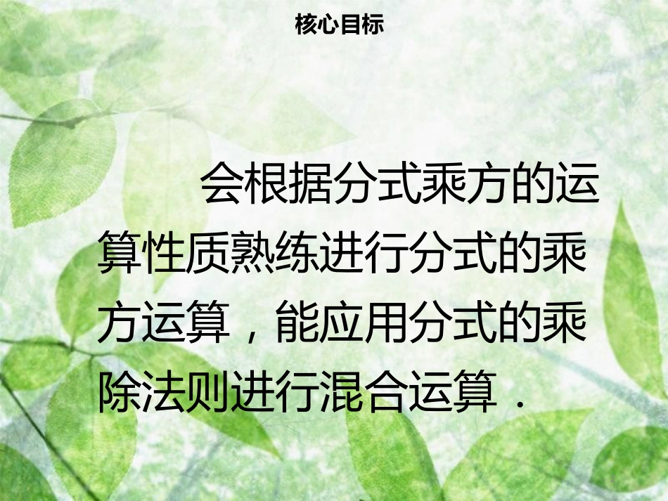 八年级数学上册 第十五章 分式 15.2.1 分式的乘除（二）同步优质课件 （新版）新人教版_第2页