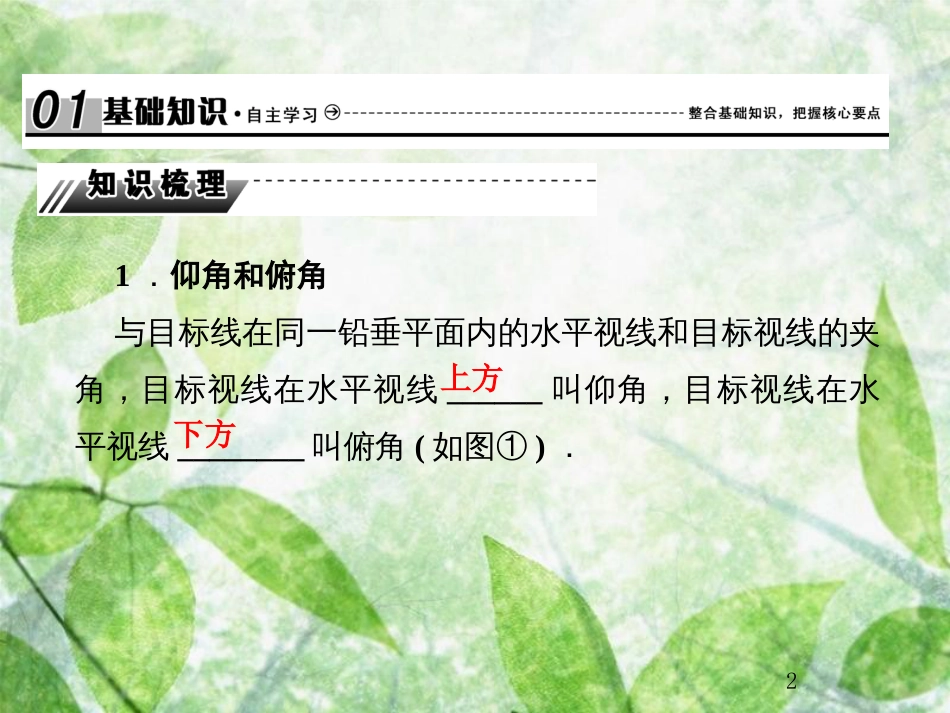 高考数学总复习 4.8 解三角形的综合应用优质课件 文 新人教B版_第2页