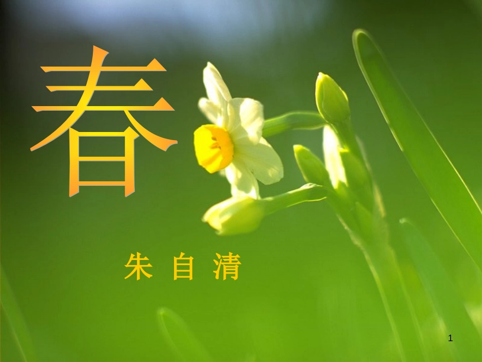 六年级语文上册 第13课 春课件2 鲁教版[共20页]_第1页