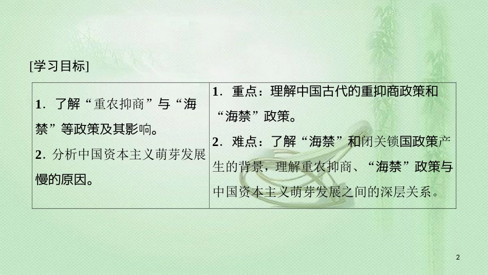 高中历史 专题1 古代中国经济的基本结构与特点 四 古代中国的经济政策优质课件 人民版必修2_第2页