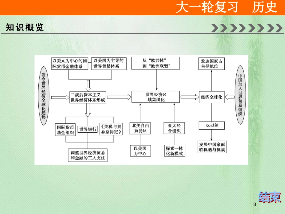 高考历史大一轮复习 必考部分 第十一单元 世界经济的全球化趋势文化单元总结提升优质课件 新人教版_第3页