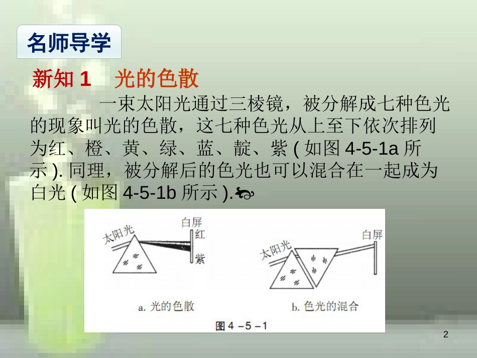 八年级物理上册 第4章 第5节 光的色散优质课件2 （新版）新人教版_第2页
