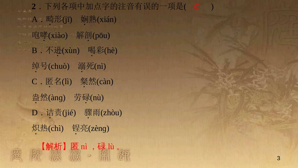 八年级语文上册 专题复习一 语音与汉字优质课件 新人教版_第3页