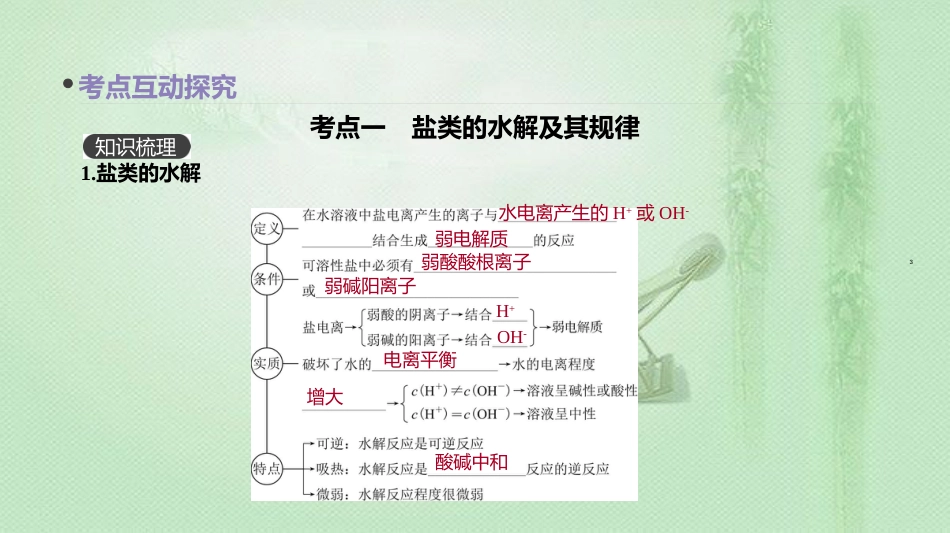 高考化学总复习 第30讲 盐类的水解优质课件 新人教版_第3页