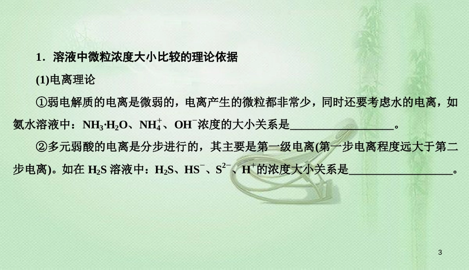 高考化学总复习 08 水溶液中的离子平衡（28）盐类的水解（3）优质课件 新人教版_第3页