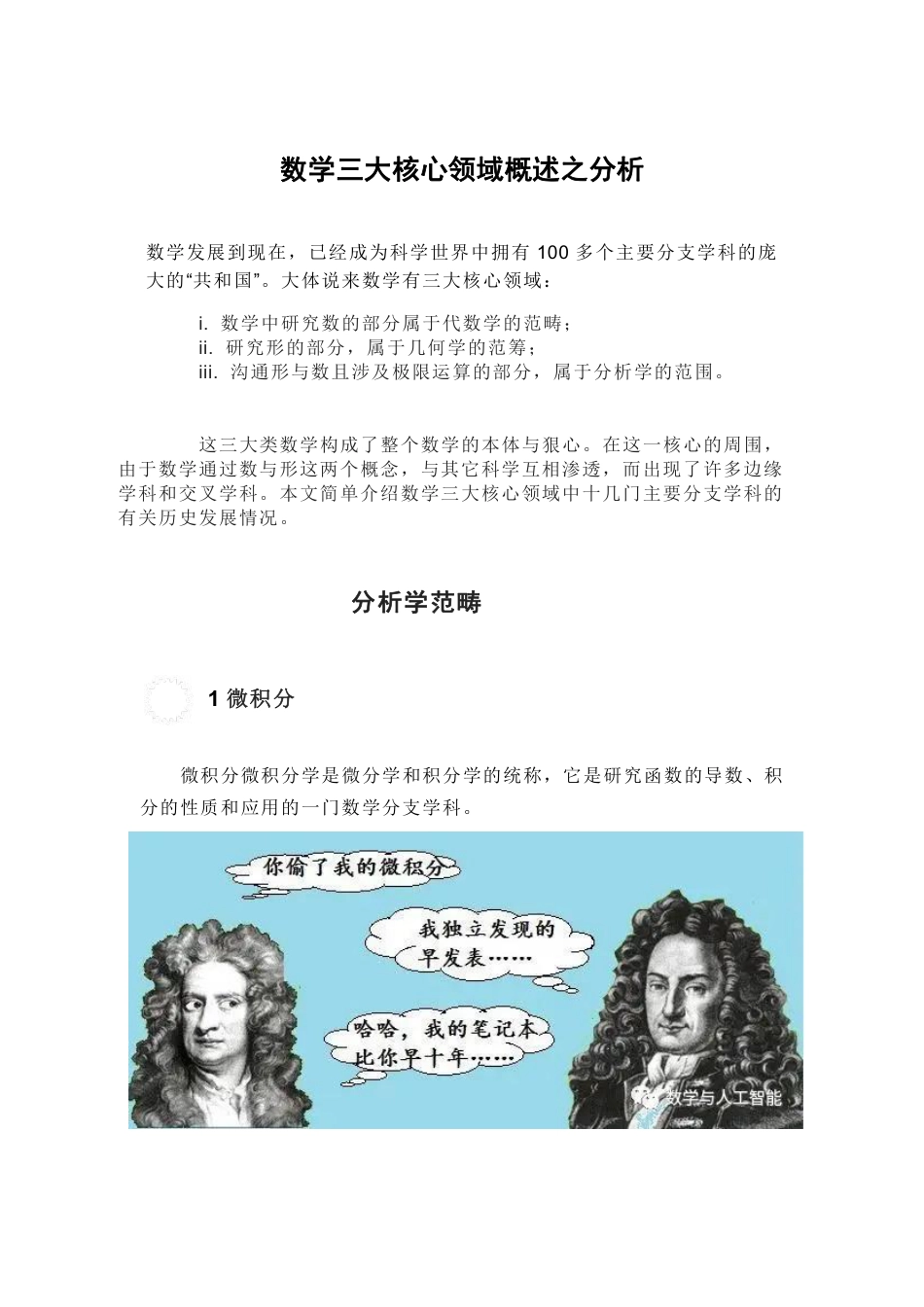 (17)--数学三大核心领域概述之分析_第1页