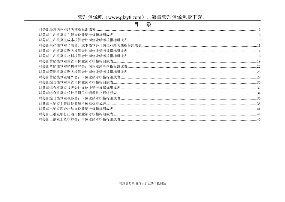 财务部绩效考核指标[共46页]_第1页