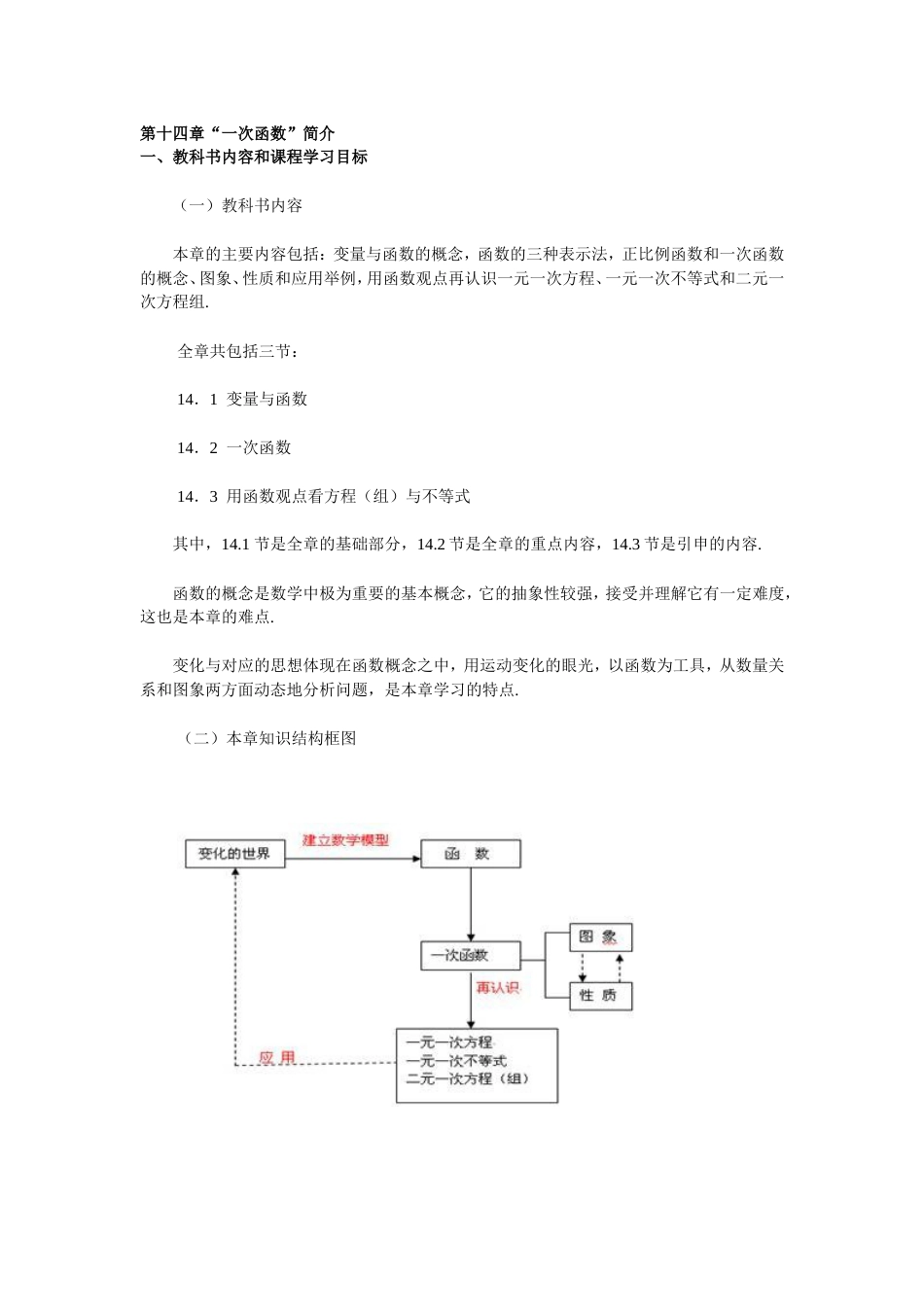 第十四章“一次函数”简介_第1页