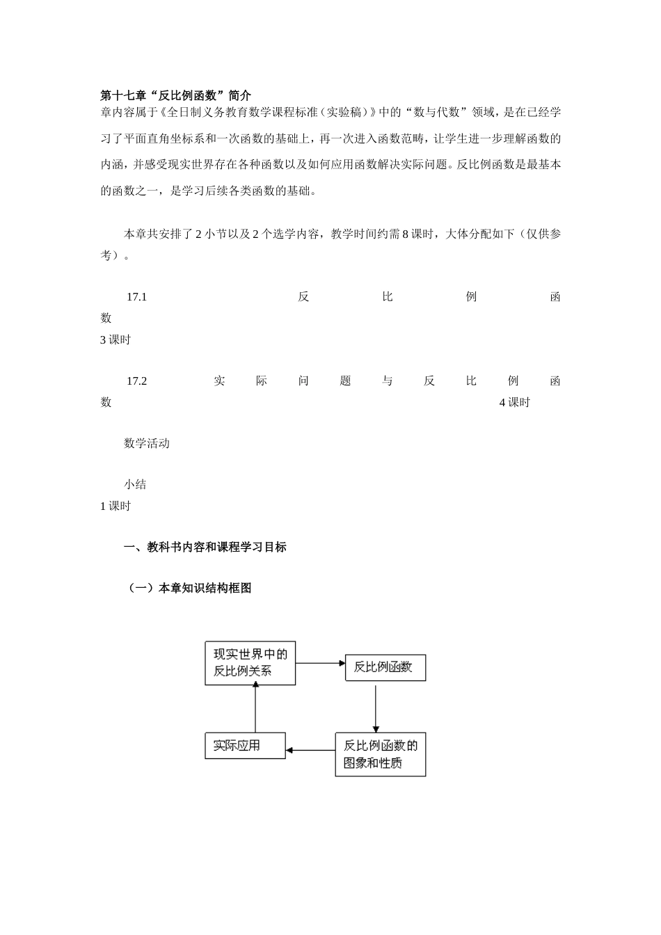 第十七章“反比例函数”简介_第1页