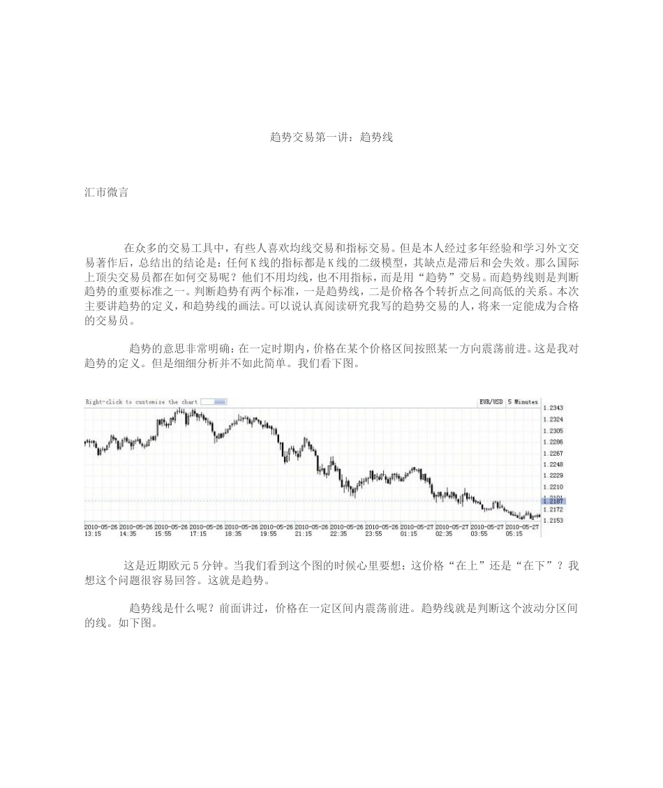 汇市微言趋势交易_第1页