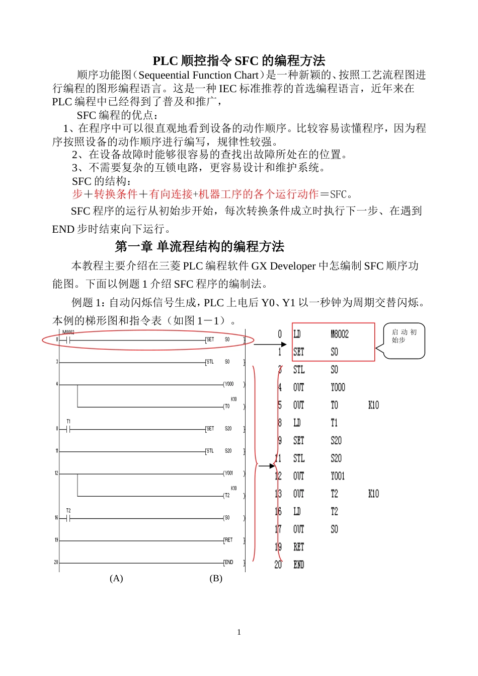 第一章SFC顺序功能图教程_第1页