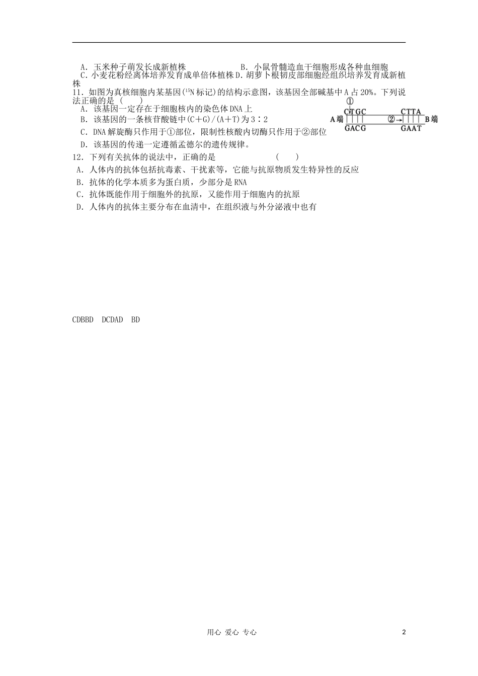 高三生物复习精练55_第2页