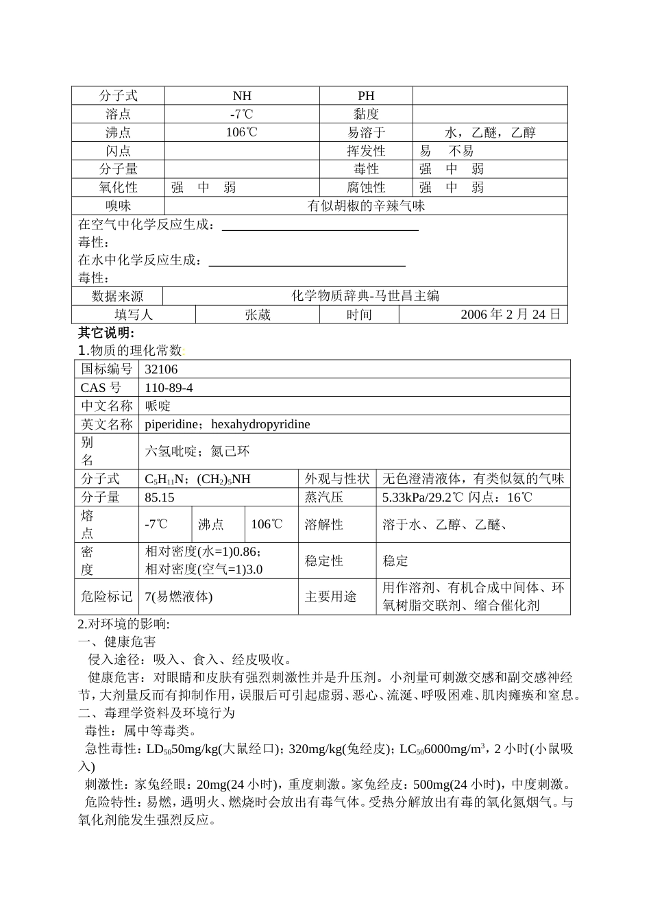 部分有机溶剂的理化安全指标[共42页]_第2页