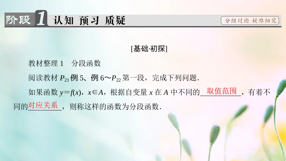 高中数学 第一章 集合与函数概念 .. 第课时 分段函数及映射课件 新人教A版必修[共33页]_第3页