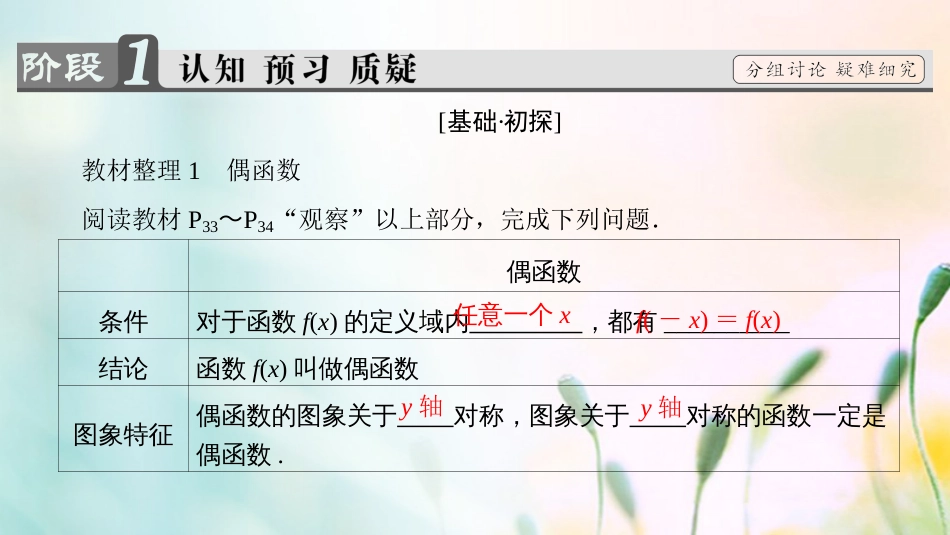 高中数学 第一章 集合与函数概念 .3. 奇偶性课件 新人教A版必修[共41页]_第3页