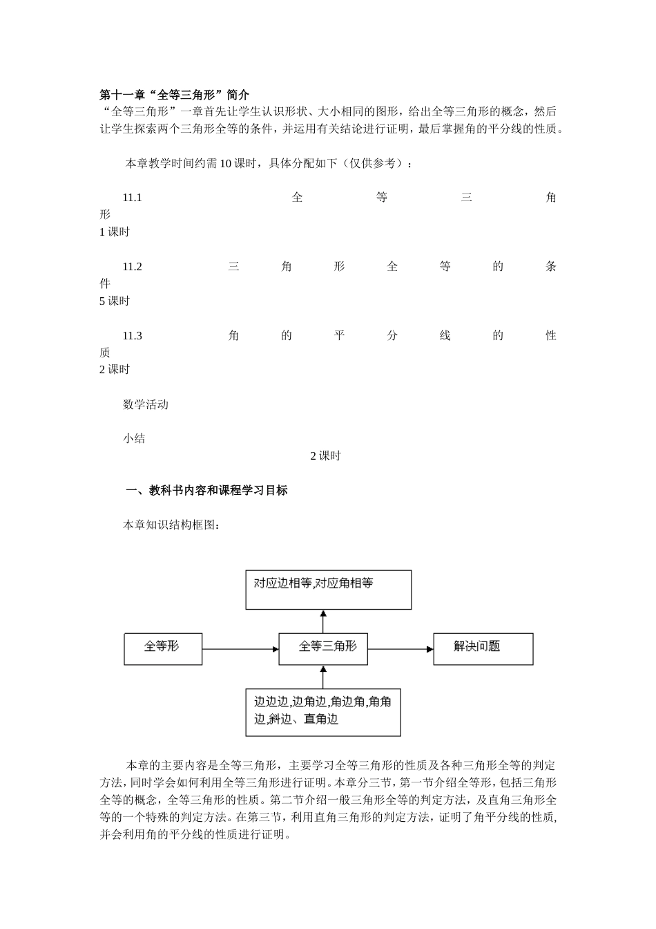 第十一章“全等三角形”简介_第1页