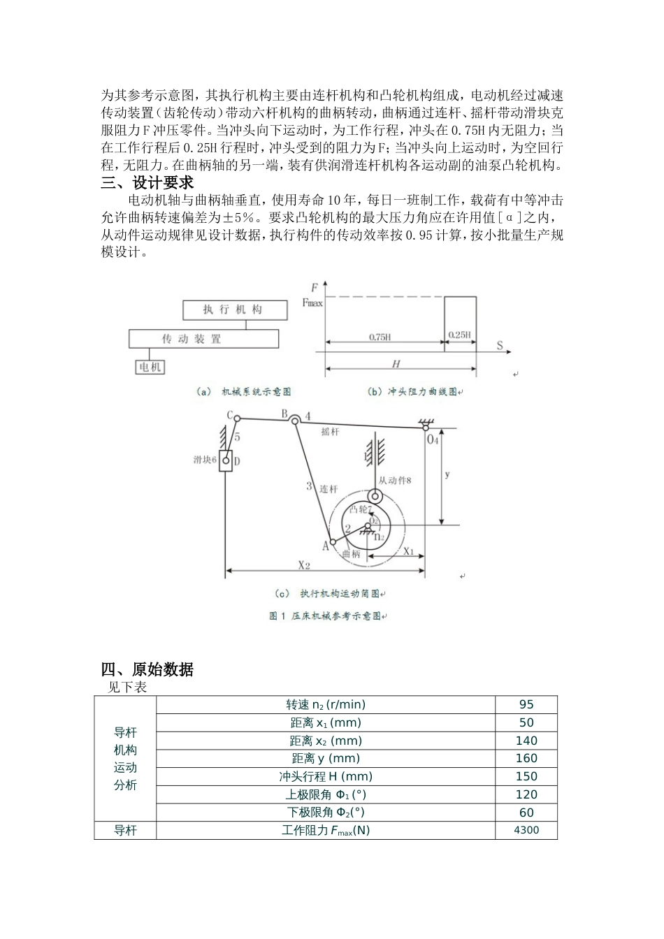 机械原理课程设计压床机构的设计[共15页]_第3页