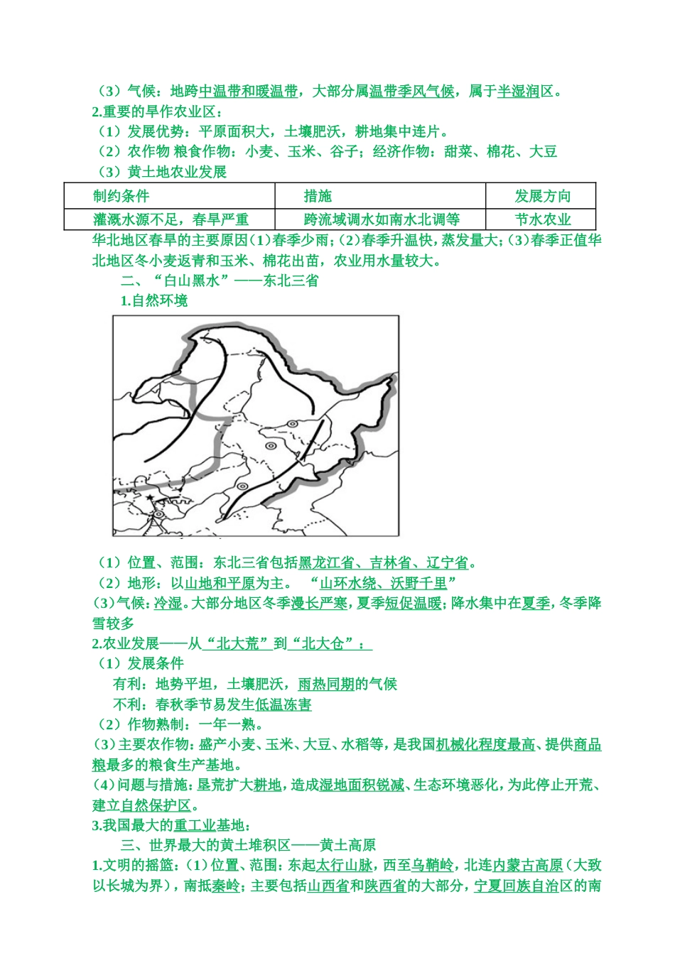 人教版八年级下册地理知识点总结2014.5[共11页]_第2页