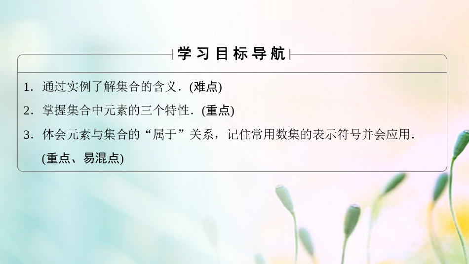 高中数学 第一章 集合与函数概念 .. 第课时 集合的含义课件 新人教A版必修[共30页]_第2页