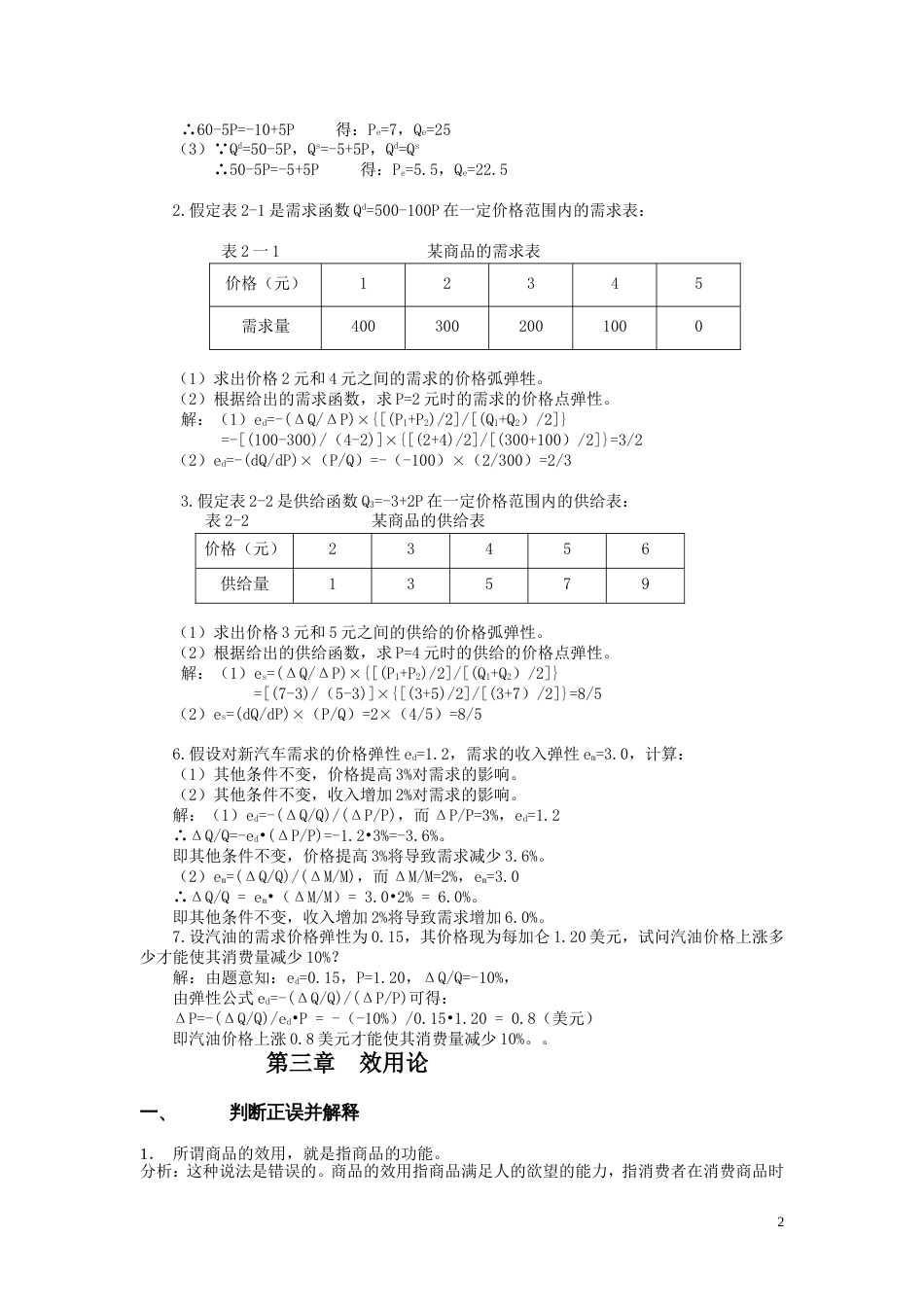 高鸿业微观经济学习题及参考答案[共22页]_第2页