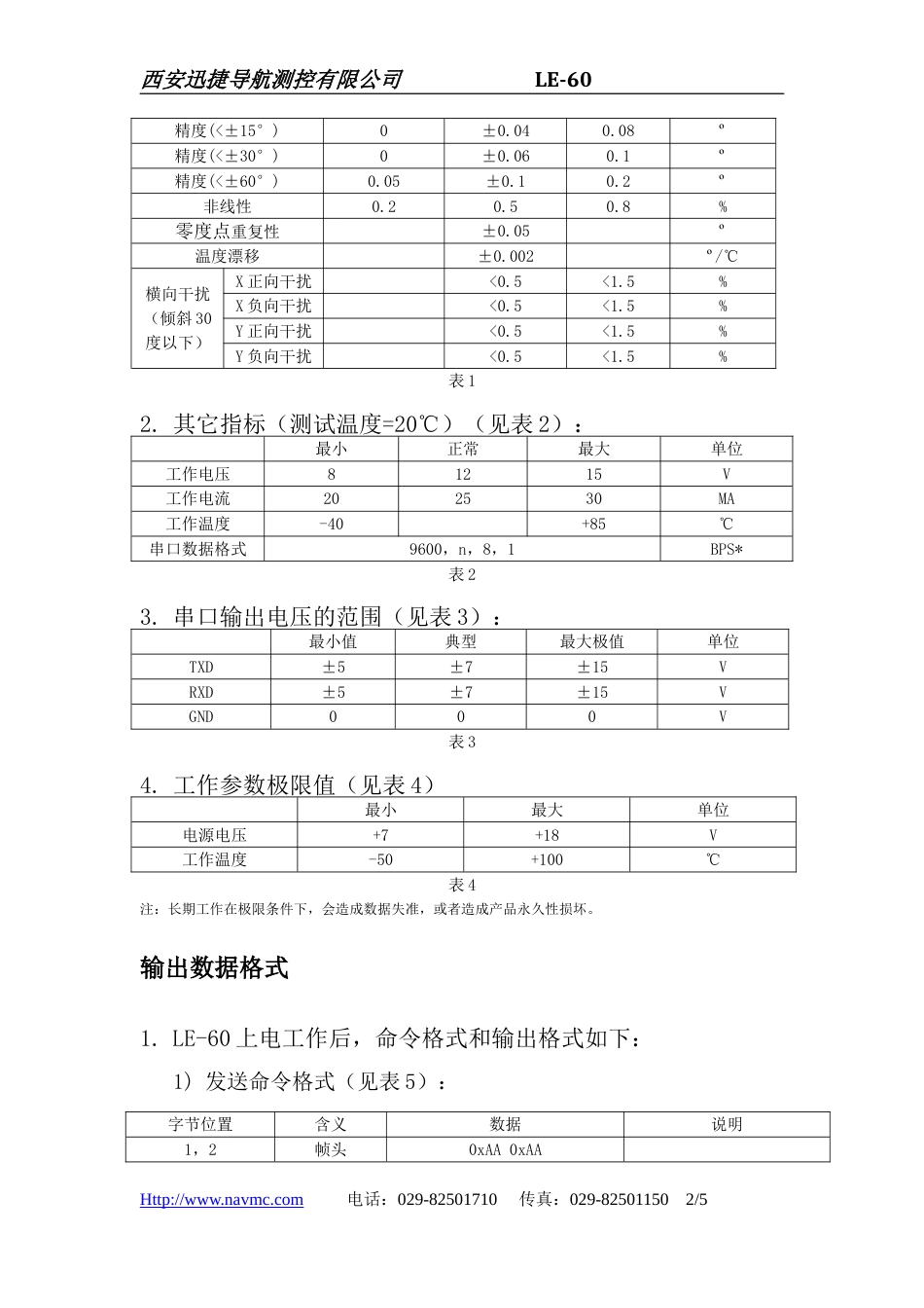 高性价比LE60倾角传感器_第2页