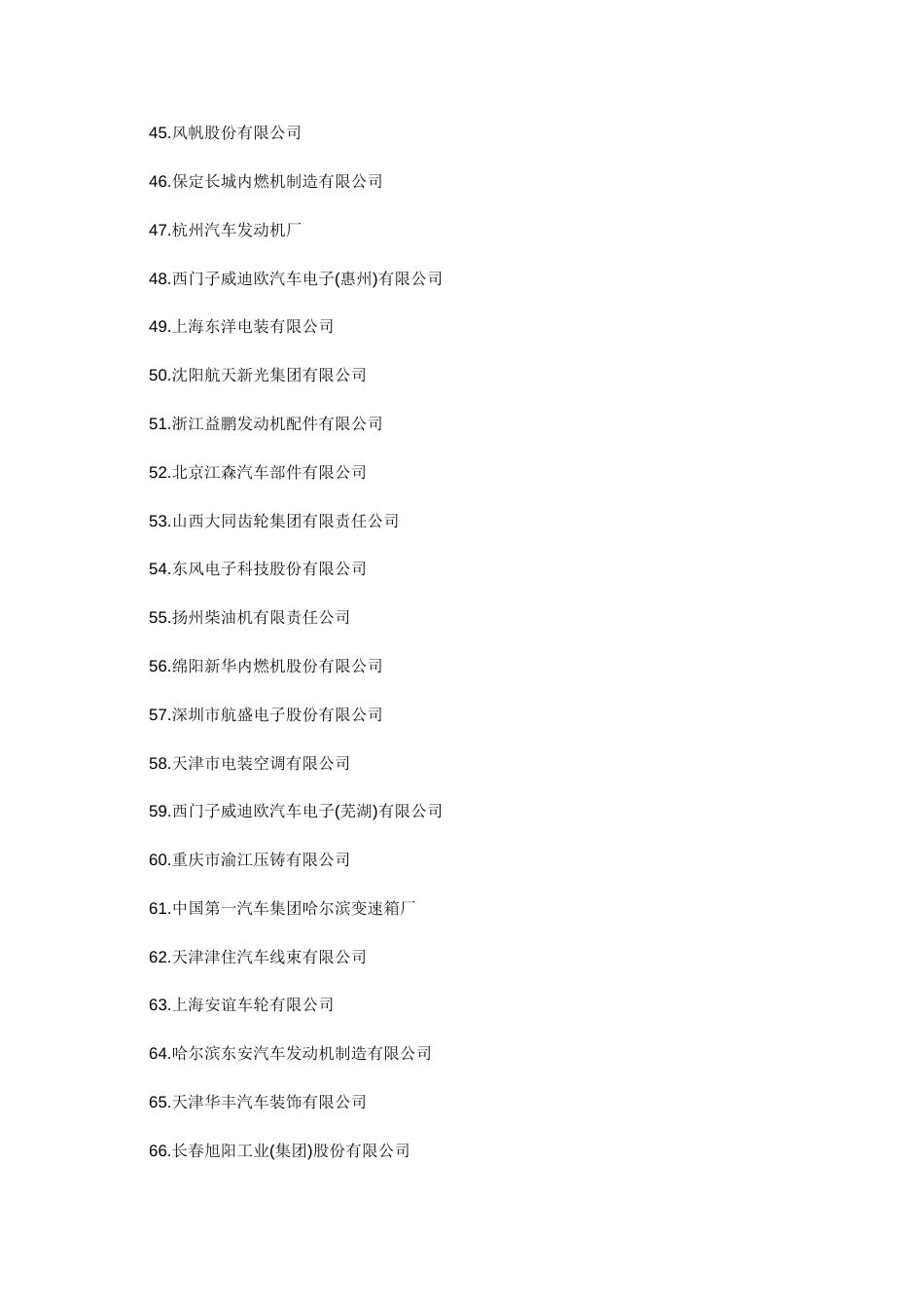 中国汽车零部件百强企业名单_第3页