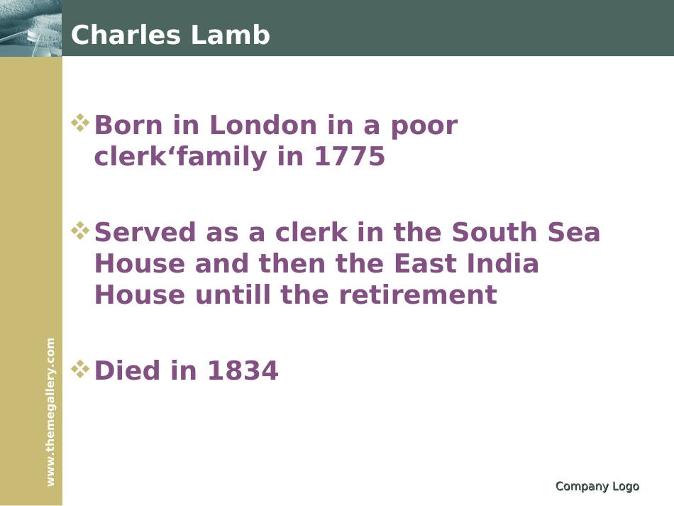 英国文学史之Charleslamb_第1页