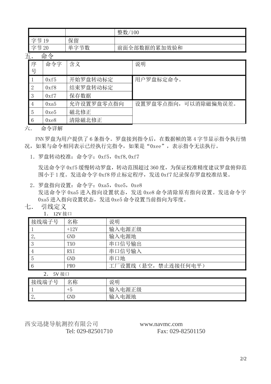 平面电子罗盘FNN3200_第2页