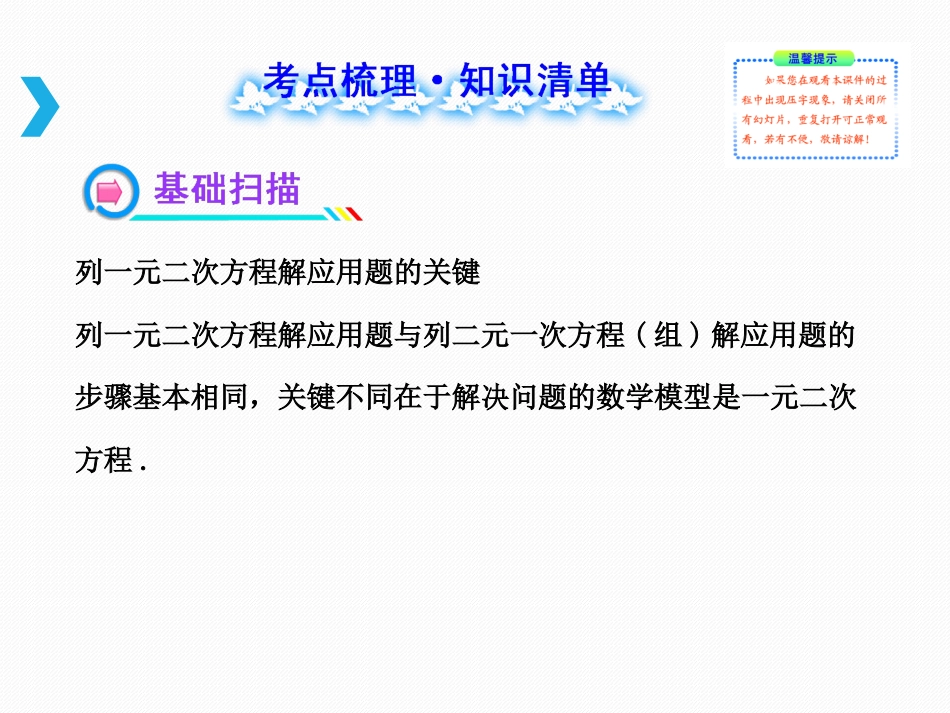 一元二次方程的应用复习课_第2页