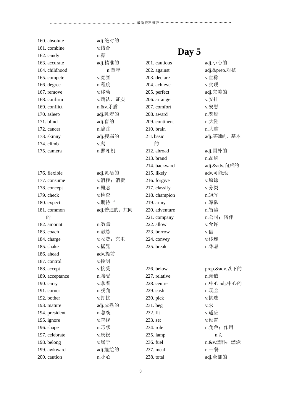 英语高频词汇800词精编版_第3页