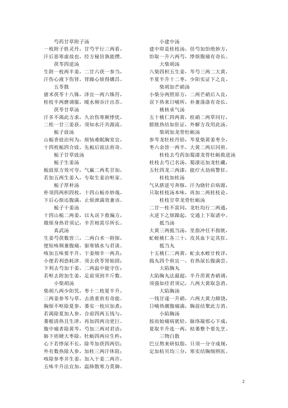 伤寒杂病论方歌[共14页]_第2页