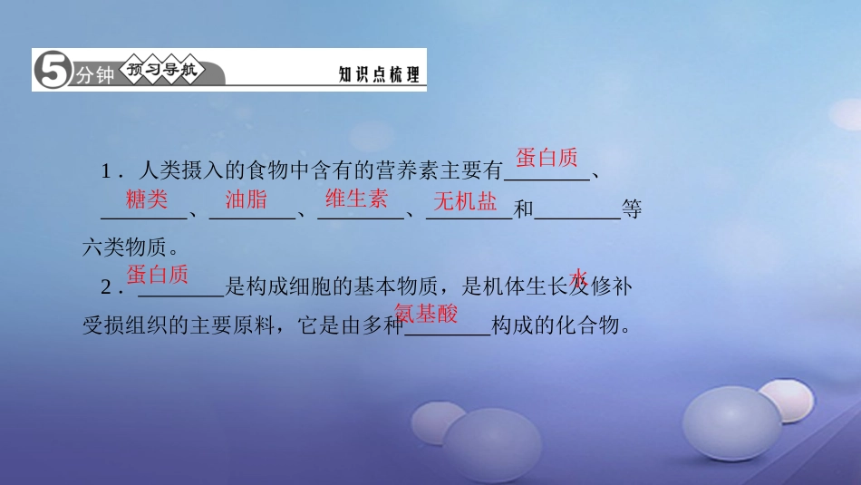 九级化学下册 第十二单元 化学与生活 . 人类重要的营养物质课件 （新版）新人教版_第2页