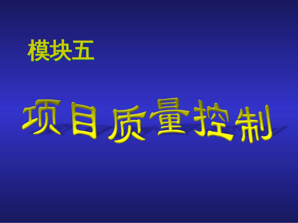 项目质量控制[共54页]_第1页