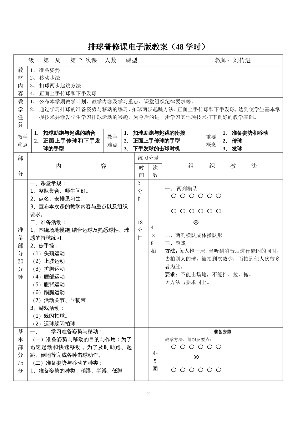 全部排球详细教案[共76页]_第2页