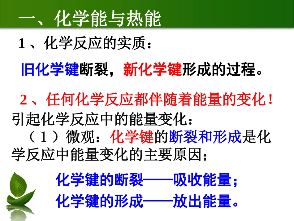 人教版高中化学必修二课件第二章复习总结._第3页