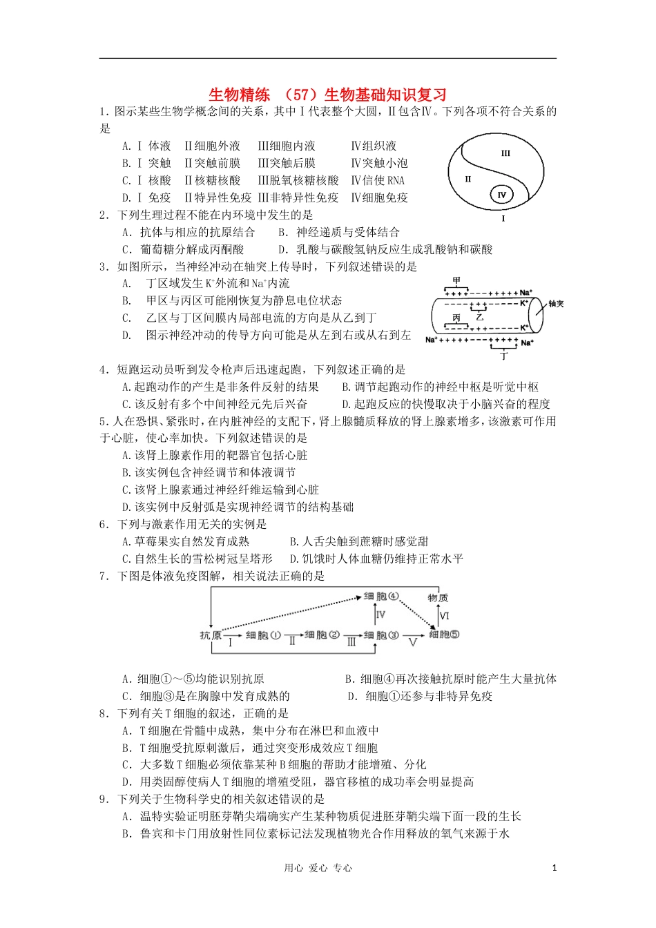 高三生物复习精练57_第1页