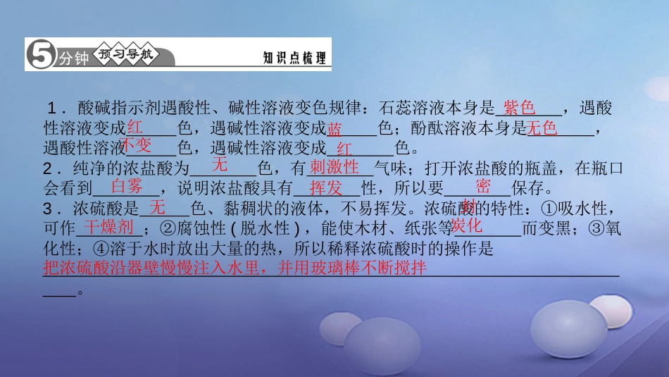 九级化学下册 第十单元 酸和碱 .. 常见的酸课件 （新版）新人教版_第2页